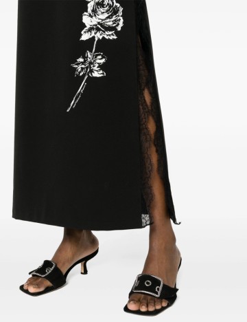 Rochie maxi MOSCHINO JEANS, negru