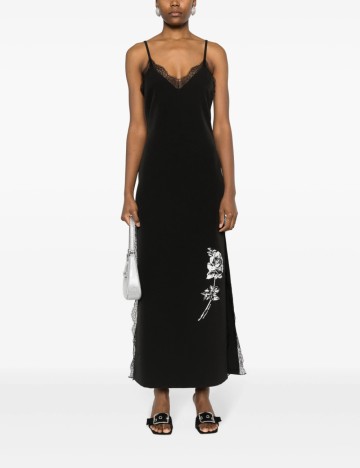 Rochie maxi MOSCHINO JEANS, negru