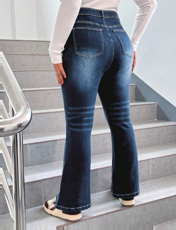 Jeans Shein Curve+, albastru