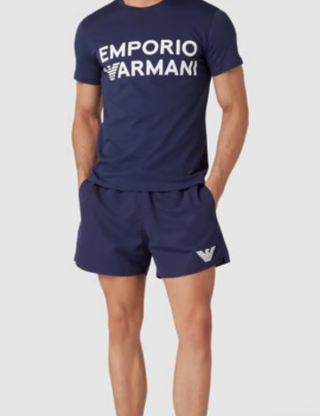 Tricou Emporio Armani, bleumarin