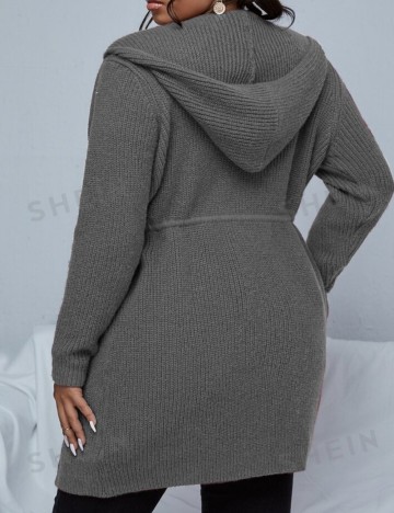 Cardigan Shein Curve+, gri