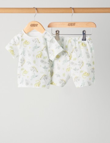 Compleu pijamale mamas&papas, alb