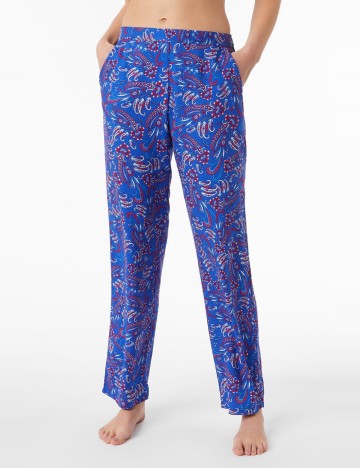 Pantaloni de pijama Shein, albastru