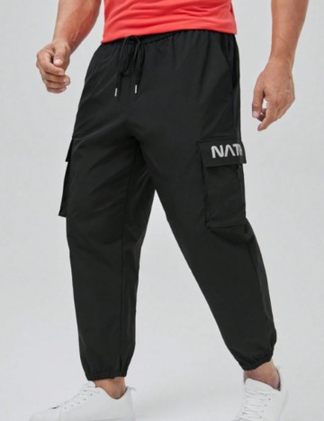 Pantaloni Raiați Shein, negru