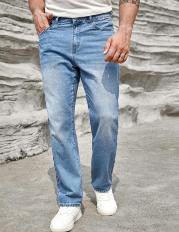 Jeans Shein, albastru