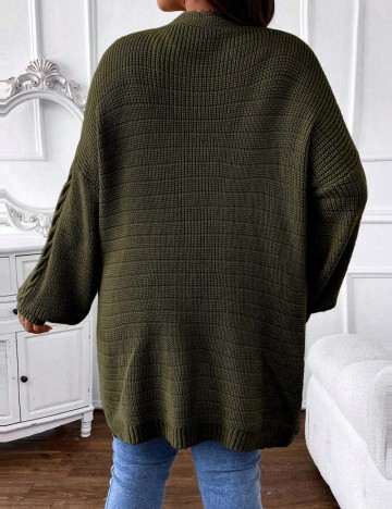 Cardigan Shein Curve+, verde