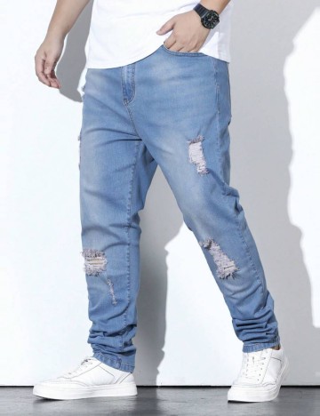 Jeans Shein, albastru