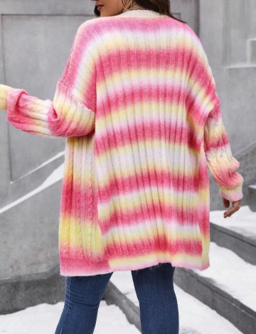 Cardigan Shein Curve+, mix culori