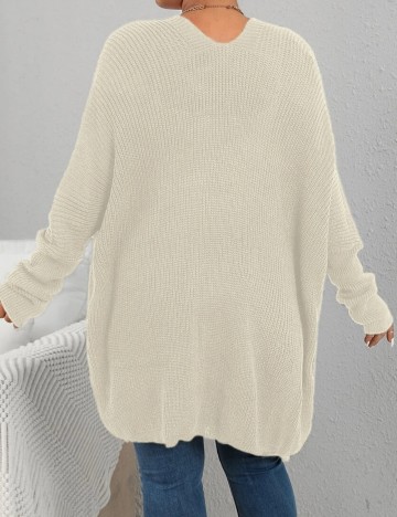 Cardigan Shein Curve+, crem