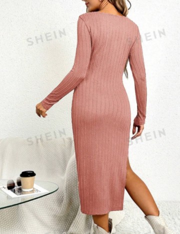 Rochie maxi Shein, roz