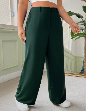 Pantaloni Shein Curve+, verde