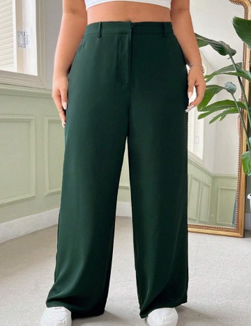 Pantaloni Shein Curve+, verde