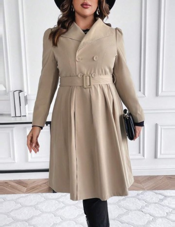 Trench Shein Curve+, bej