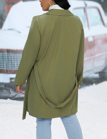 Trench Shein Curve+, verde