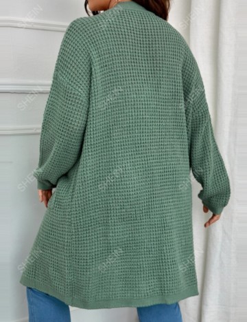 Cardigan Shein Curve+, verde