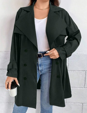 Trench Shein Curve+, kaki