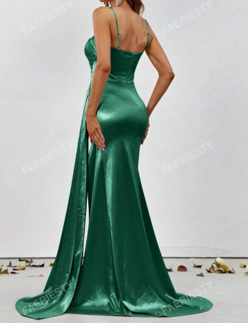 Rochie maxi FAERIESTY by Shein, verde