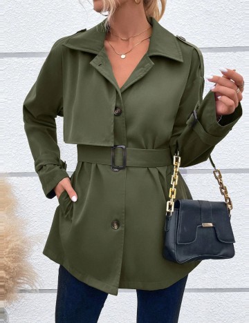 Trench Shein, verde