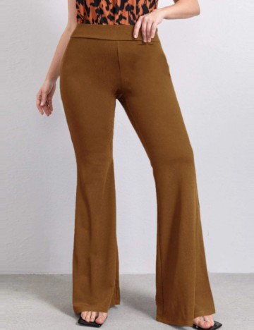 Pantaloni Shein Curve+, maro