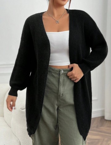 Cardigan Shein Curve+, negru