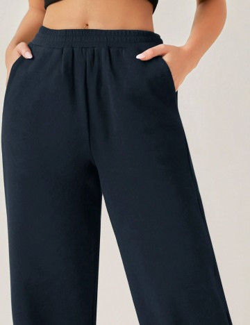 Pantaloni Shein, bleumarin