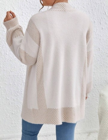 Cardigan Shein Curve+, crem