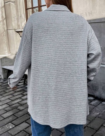 Cardigan Shein Curve+, gri