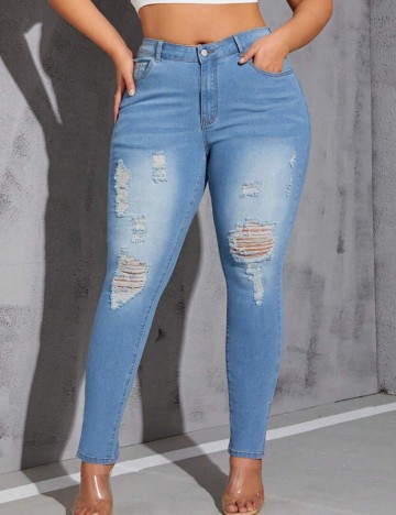 Jeans Shein, albastru