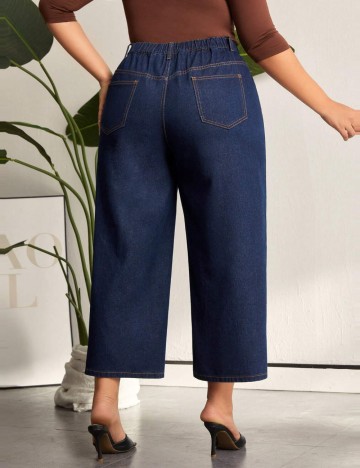 Jeans Shein Curve+, albastru