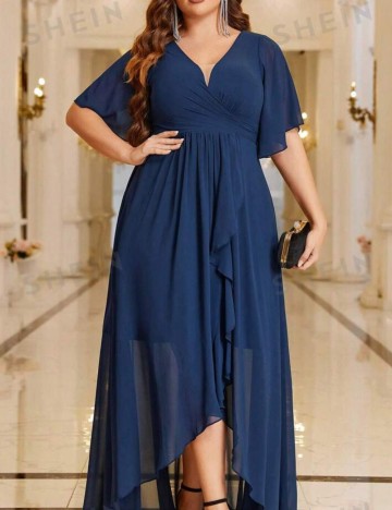 Rochie maxi Shein Curve+, albastru