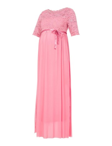 Rochie maxi Mamalicious, roz