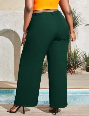 Pantaloni Shein Curve+, verde