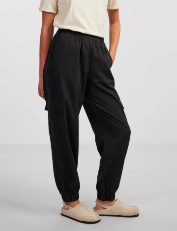 Pantaloni Pieces, negru