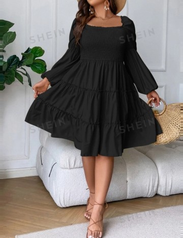 Rochie mini Shein Curve+, negru