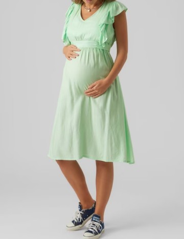 Rochie midi Mamalicious, verde