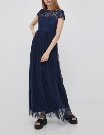 Rochie maxi Vila, bleumarin