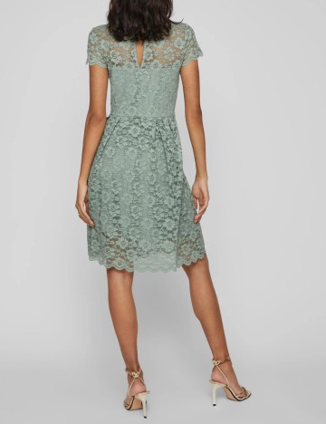 Rochie mini Vila, verde menta