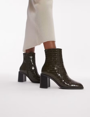 Botine Topshop, verde