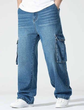 Jeans Shein, albastru