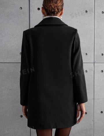 Palton de primăvară-toamnă Shein, negru