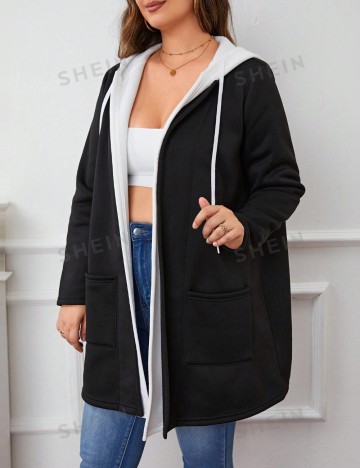 Cardigan Shein Curve+, negru