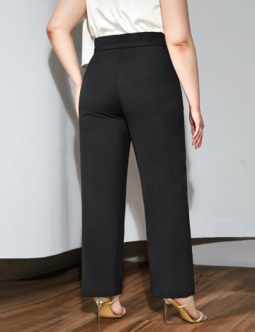 Pantaloni Shein Curve+, negru