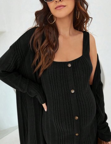 Set Rochie și Cardigan Shein, negru