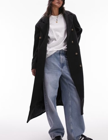Palton Topshop, negru