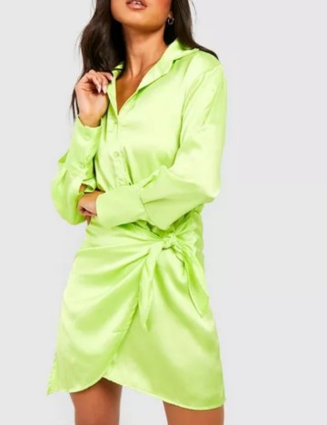 Rochie mini Boohoo, verde