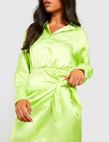 Rochie mini Boohoo, verde