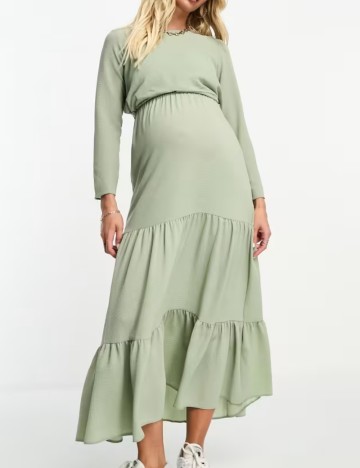 Rochie midi ASOS, verde