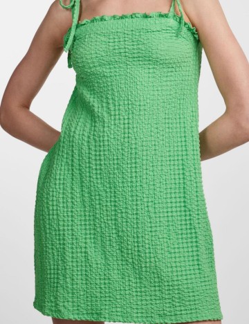 Rochie mini Pieces, verde