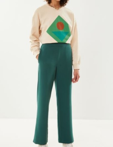 Pantaloni Pieces, verde