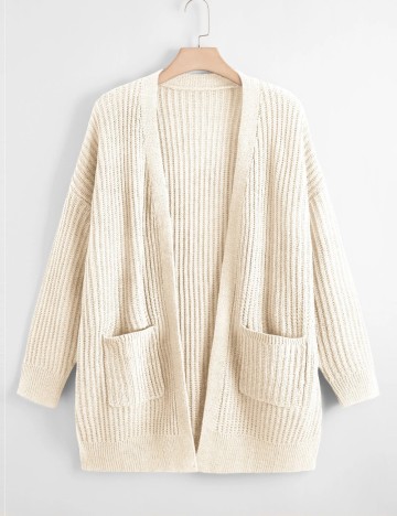 Cardigan Shein Curve+, crem